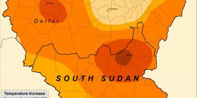Mapa de Sudán del clima